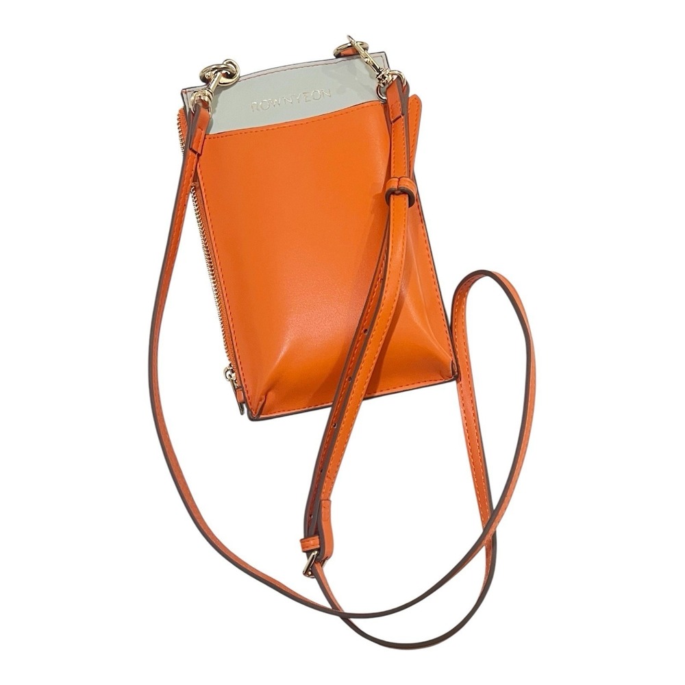 Rownyeon Orange Crossbody‎ Phone Pouch Bag Purse